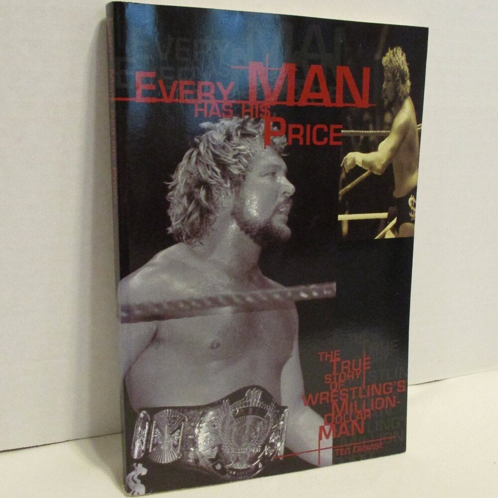 WWE Book Ted DiBiase 1997 Small Black White RAW Wrestling Biography Book